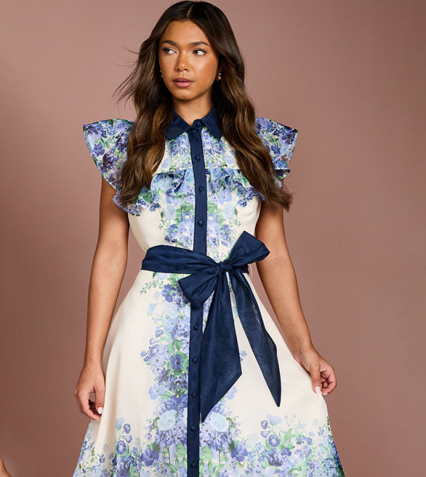 Coast  Dresses - Navy Midi Dresses