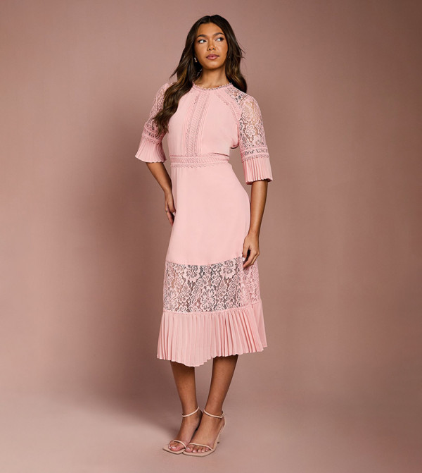 Coast summer-palette - Blush Midi Dresses