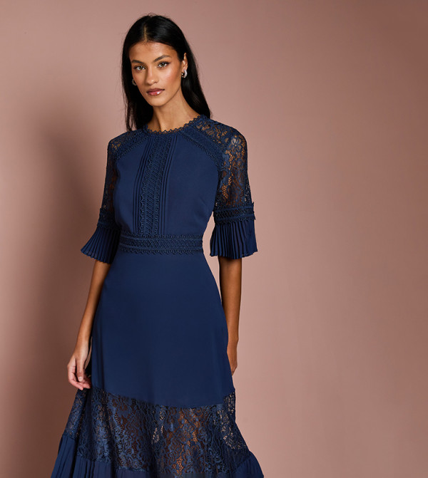 كوست  romance-lace-edits - كحلي Midi Dresses