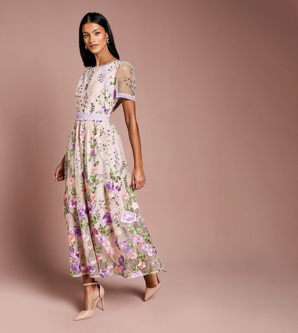 كوست فساتين حفلة - وردي Maxi Dresses