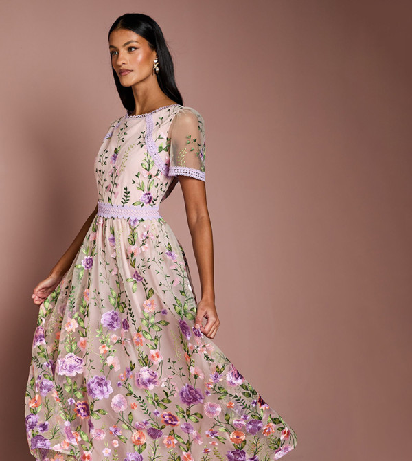كوست فساتين حفلة - وردي Maxi Dresses