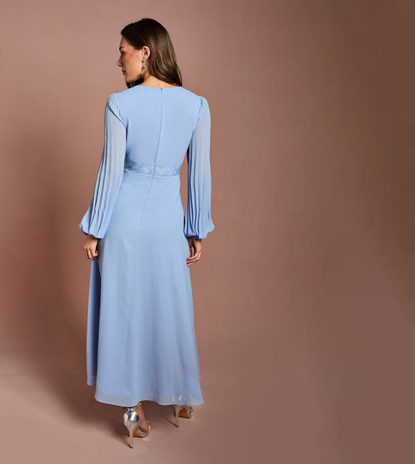 Coast  statement-sleeve-babydoll - Light Blue Maxi Dresses
