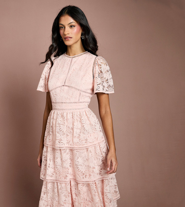Coast  Casual Dresses - Pink Midi Dresses