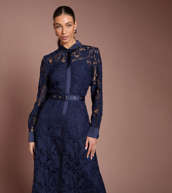 Coast Coast - Navy Midi Dresses