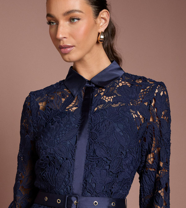 Coast Coast - Navy Midi Dresses