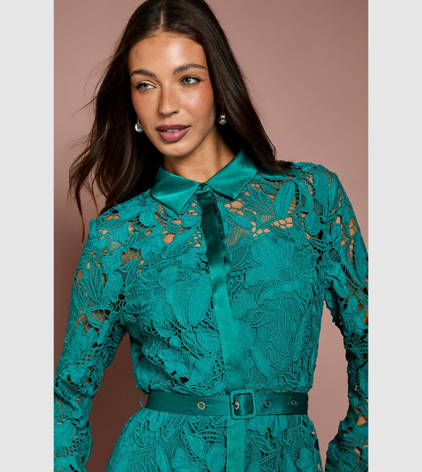 Coast Coast - Green Shirt & T-Shirt Dresses