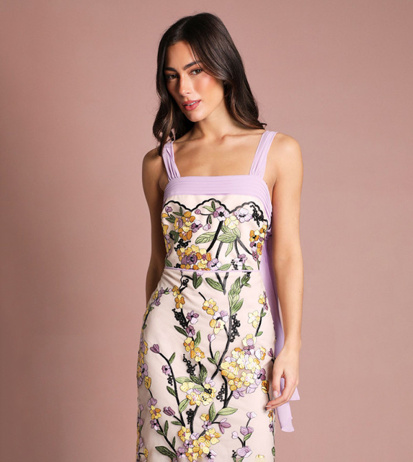Coast  - Nude Midi Dresses