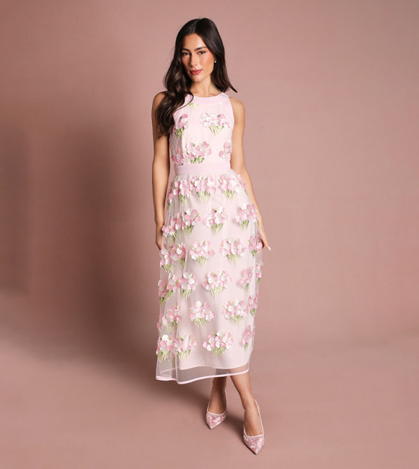 Coast  Midi Dresses - Pink Midi Dresses