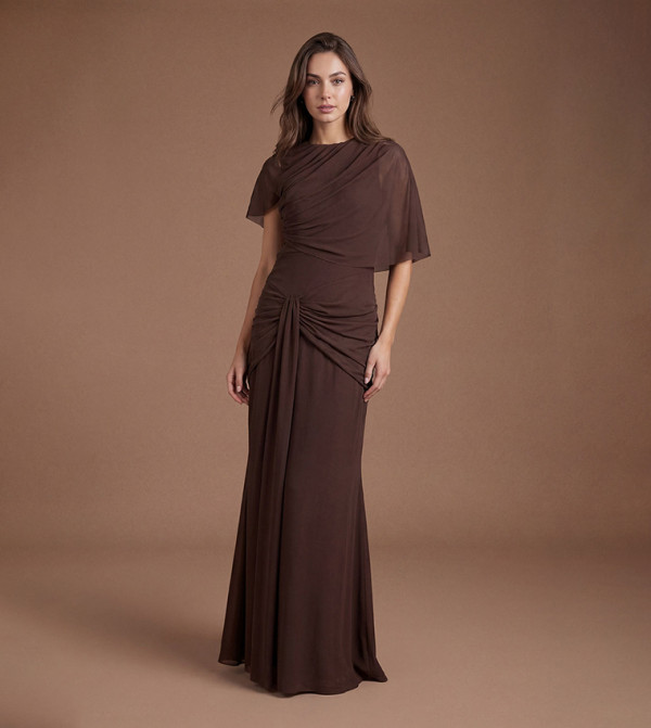 Coast  Party Dresses - COFFEE Maxi Dresses