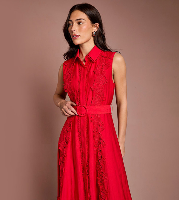 كوست  - أحمر Shirt & T-Shirt Dresses