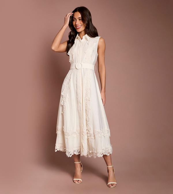 كوست  - بيج Shirt & T-Shirt Dresses