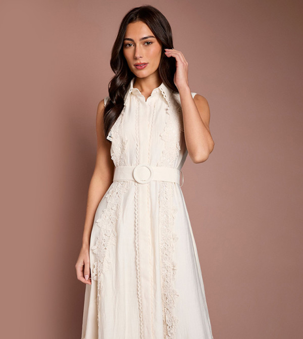 كوست  - بيج Shirt & T-Shirt Dresses
