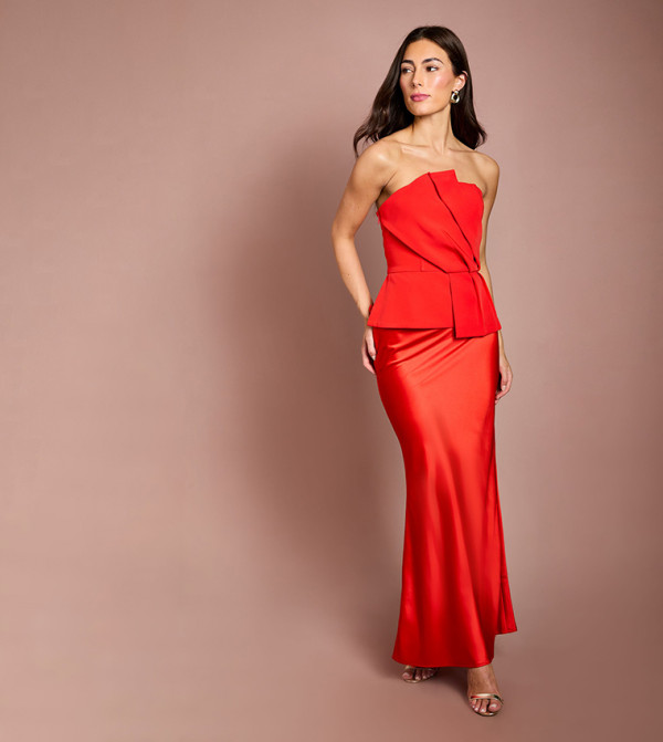 Coast  satin-going-out - Red Maxi Dresses