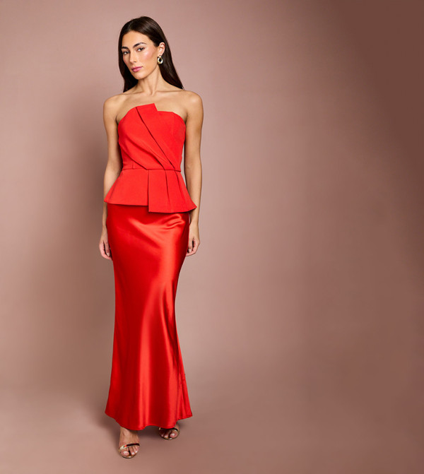 Coast  satin-going-out - Red Maxi Dresses