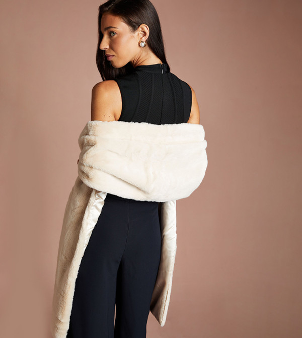 Coast  Blanket Scarves - Cream Blanket Scarves