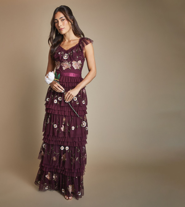 كوست  فساتين حفلة - بورغندي Maxi Dresses