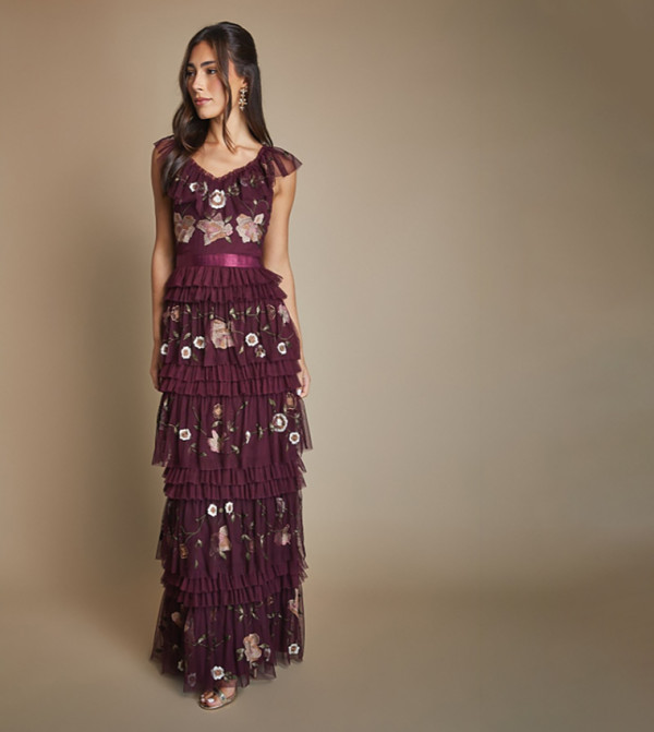 كوست  فساتين حفلة - بورغندي Maxi Dresses
