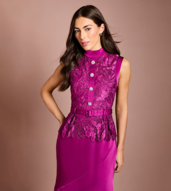 كوست dark-romantic - بنفسجي Midi Dresses