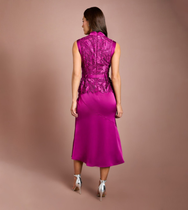 كوست dark-romantic - بنفسجي Midi Dresses