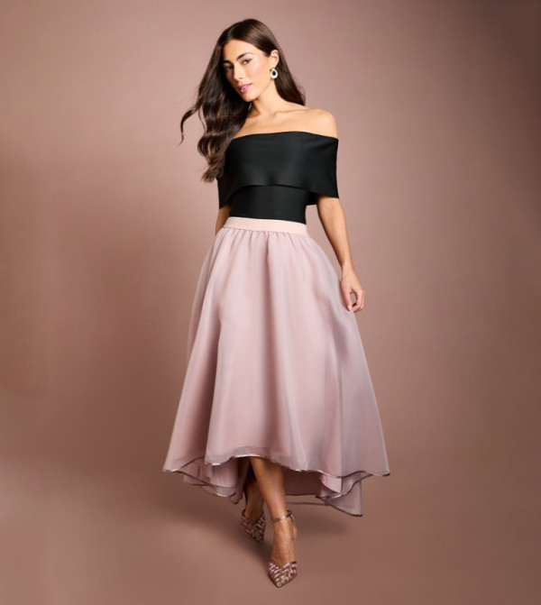 Coast  Maxi Skirts - Beige Maxi Skirts