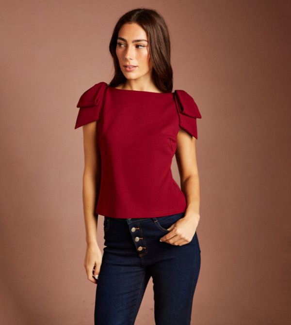 Coast Coast - Red Sleeveless Tops