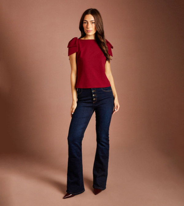 Coast Coast - Red Sleeveless Tops