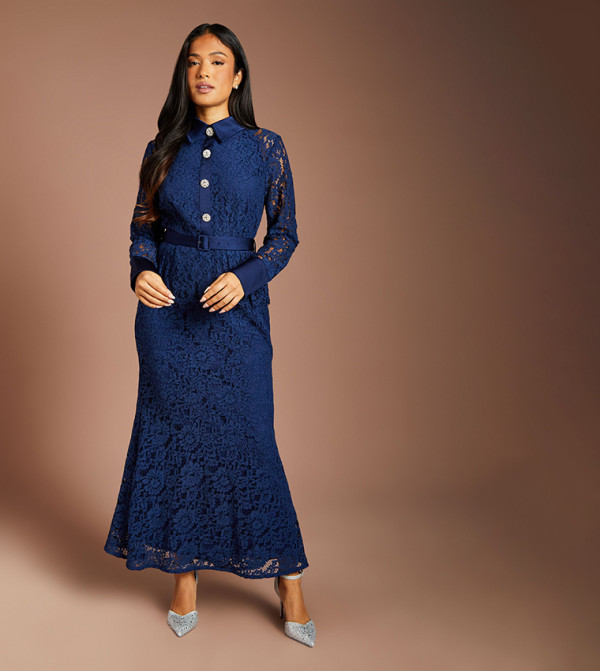 كوست فساتين حفلة - كحلي Midi Dresses