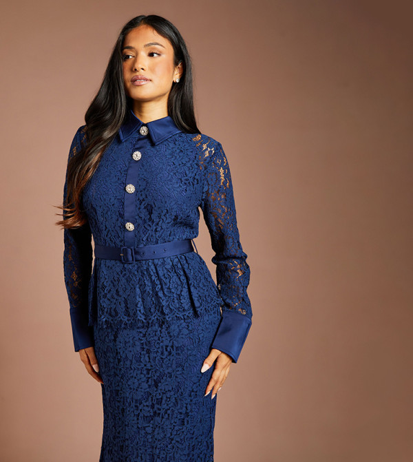 كوست فساتين حفلة - كحلي Midi Dresses