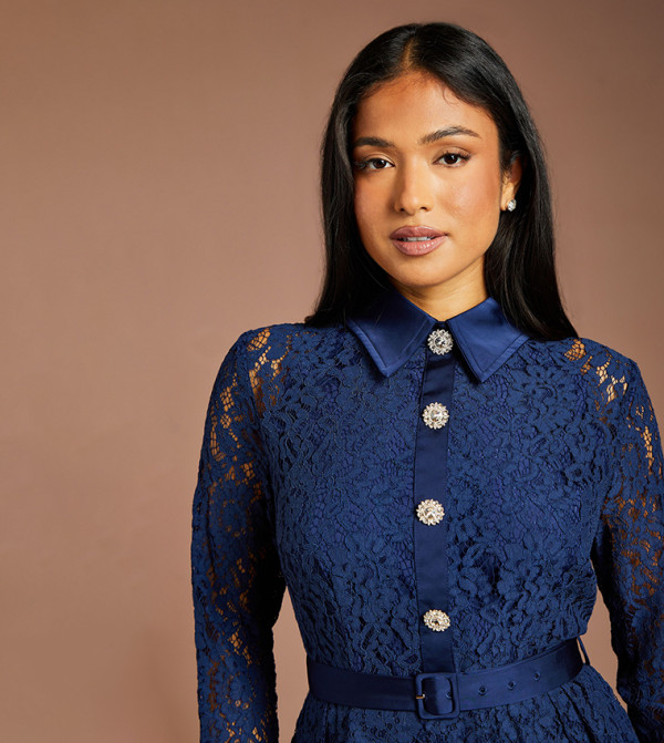 كوست فساتين حفلة - كحلي Midi Dresses