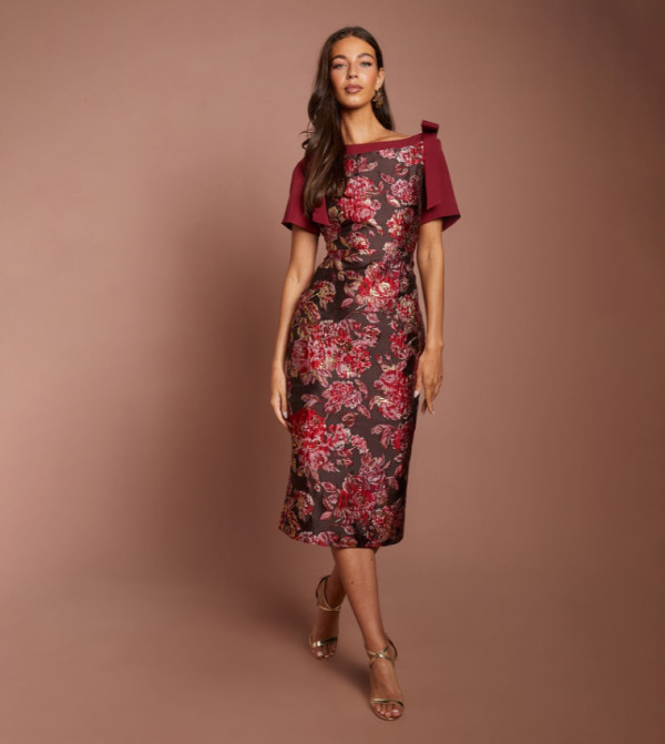 Coast  modest-dressing - Red Midi Dresses