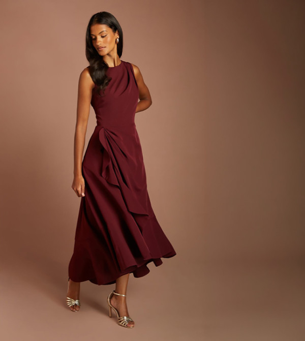 Coast  occasion-wedding-guest - Burgundy Midi Dresses