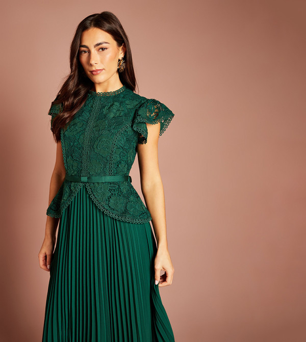كوست  peplum-play - أخضر Midi Dresses