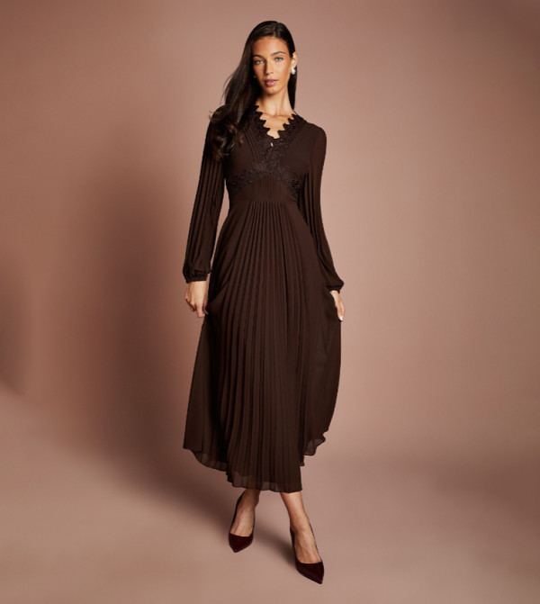 كوست فساتين حفلة - بني Maxi Dresses