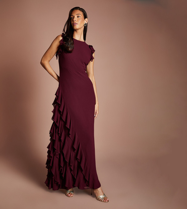 Coast  Clothing - Burgundy Maxi Dresses