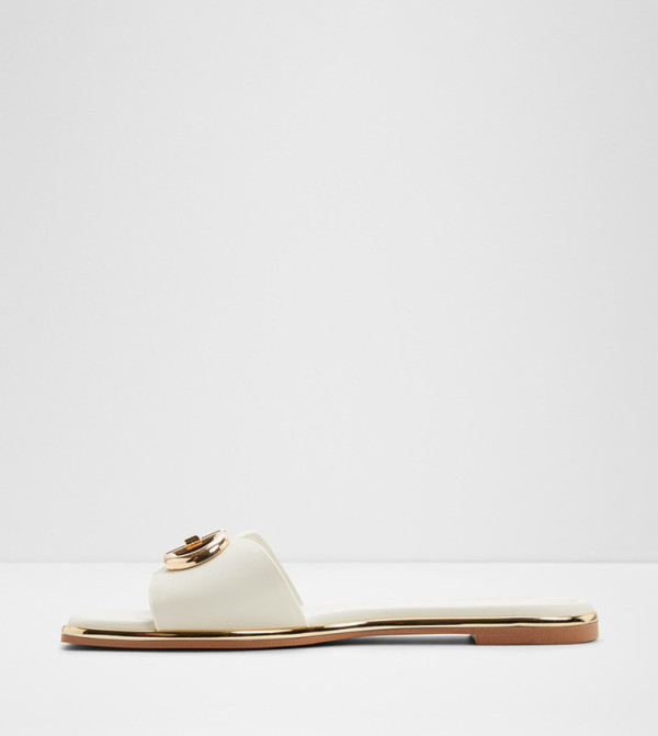 Aldo  Flat Sandals - White Flat Sandals