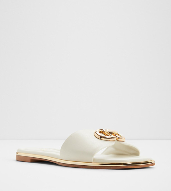 Aldo  Flat Sandals - White Flat Sandals