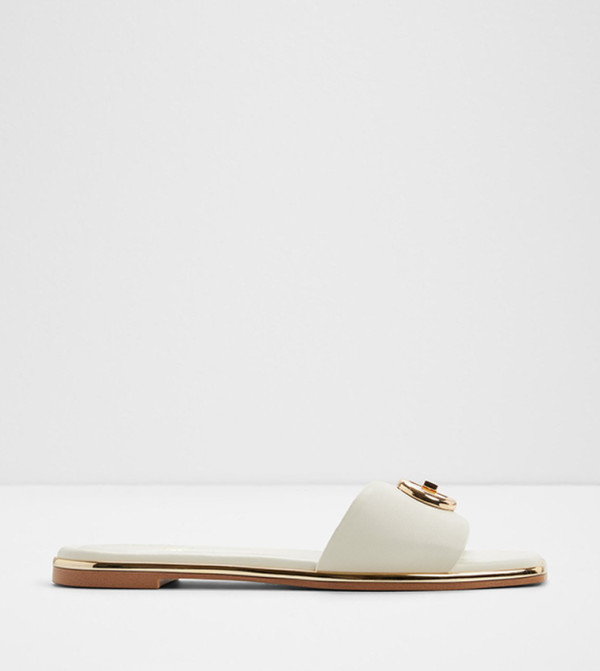 Aldo  Flat Sandals - White Flat Sandals