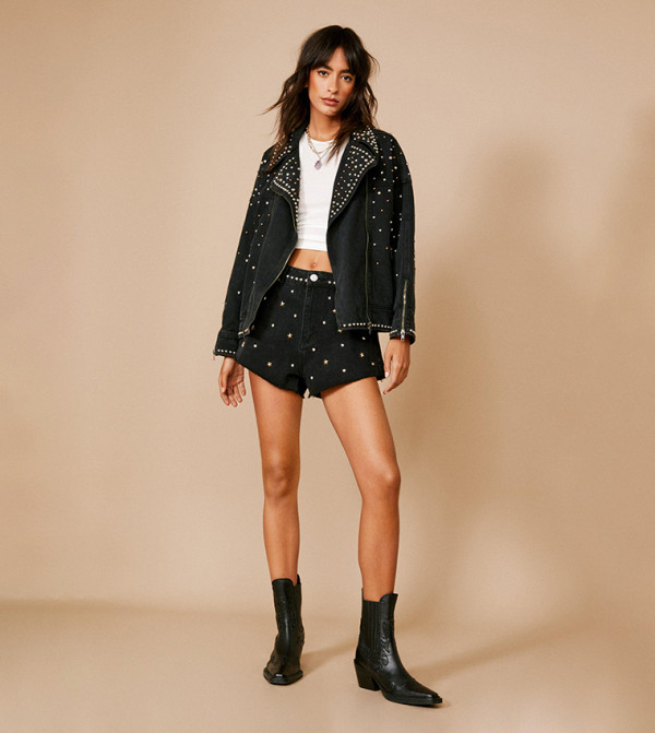 Nasty Gal Nasty Gal - Black Denim Jackets