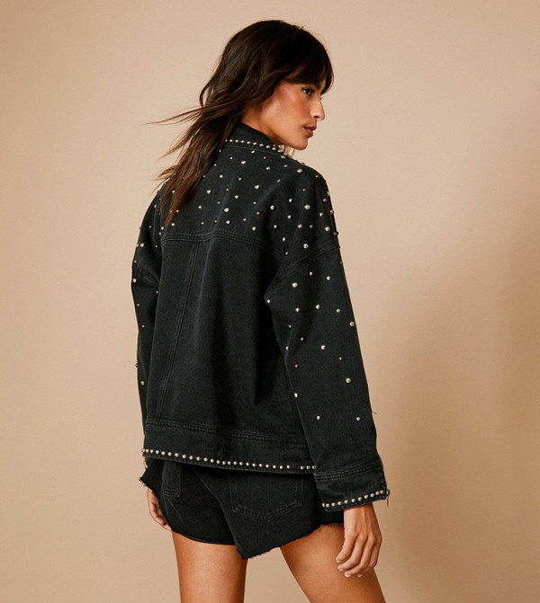 Nasty Gal Nasty Gal - Black Denim Jackets