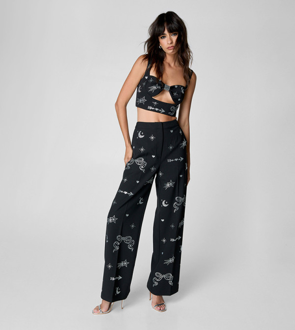 Nasty Gal - Outlet  - Black Cropped Tops