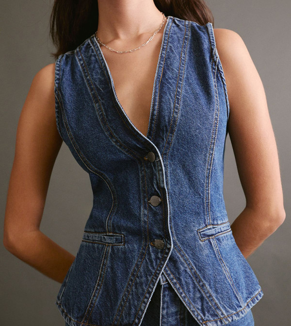 ناستي غال denim-obsessed - أزرق معاطف للخصر