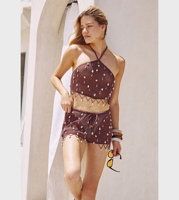 ناستي غال  ملابس سباحة - بني  Beachwear & Accessories