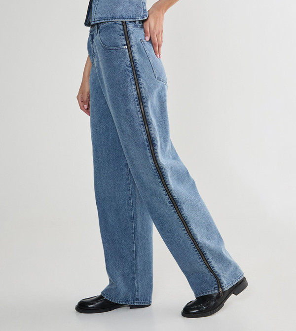 ناستي غال ناستي غال - أزرق Straight Jeans