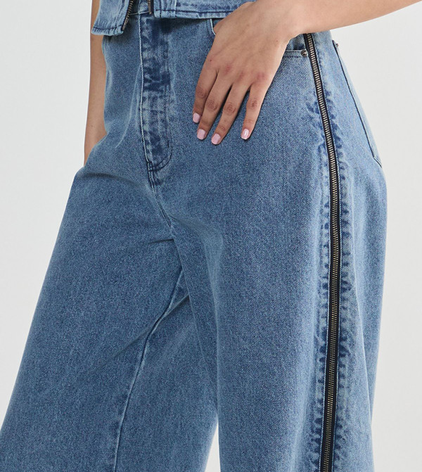 ناستي غال ناستي غال - أزرق Straight Jeans