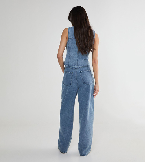 ناستي غال ناستي غال - أزرق Straight Jeans