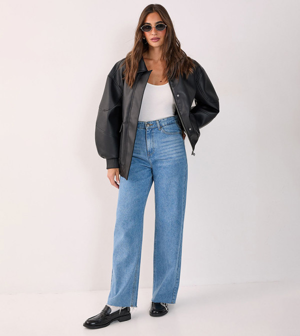 Nasty Gal Nasty Gal - Black Casual Jackets