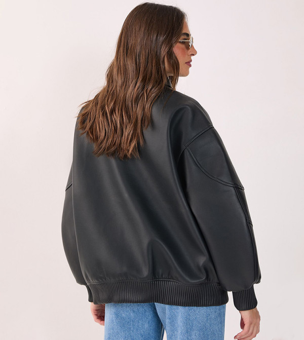 Nasty Gal Nasty Gal - Black Casual Jackets