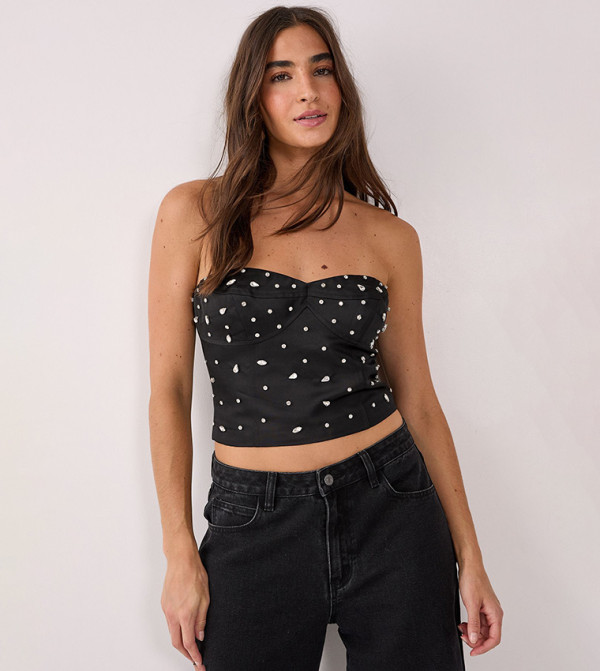 ناستي غال ناستي غال - أسود Cropped Tops