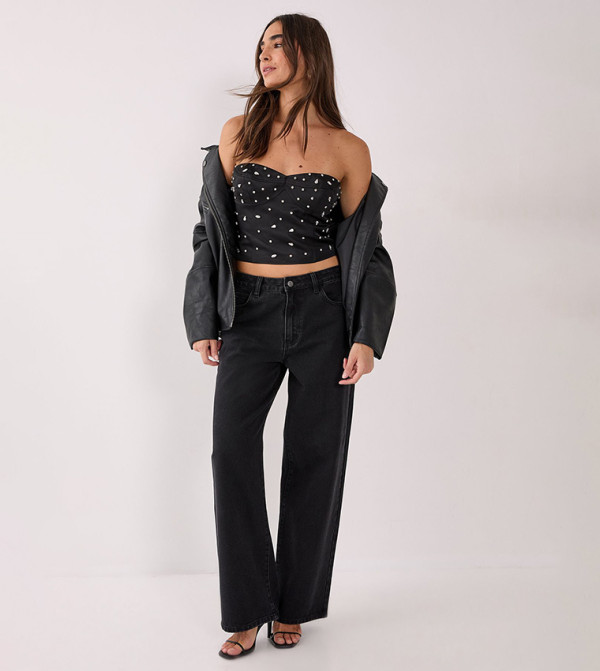 ناستي غال ناستي غال - أسود Cropped Tops