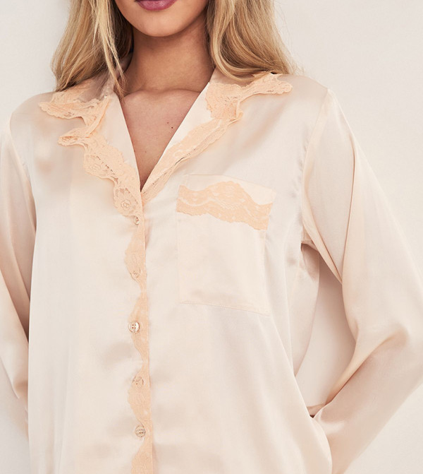Nasty Gal Nasty Gal - Beige Pyjama Set